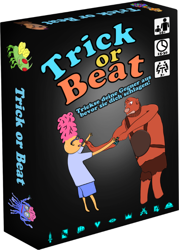 Die Verpackung des Kartenspiels Trick or Beat